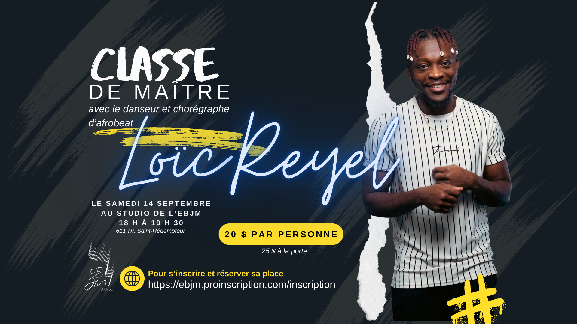 Classe de maître Danse Afrobeat avec Loic Reyel