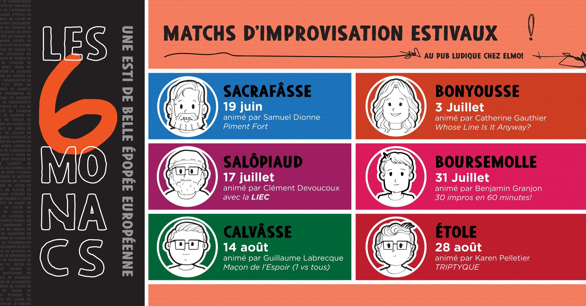 Les 6 Monacs - Matchs d'improvisation estivaux