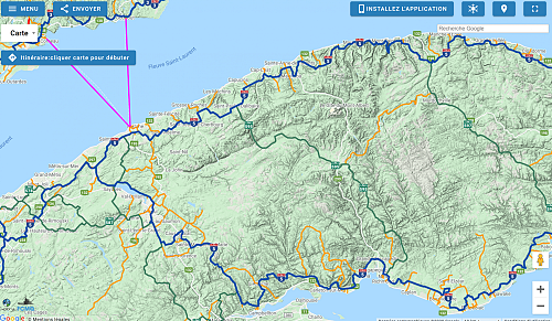 Snowmobile Quebec Trail Map